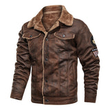 Men's Motorcycle Air Force Faux Leather Jacket