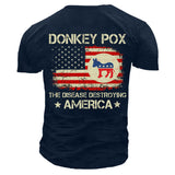 Donkey Pox The Disease Destroying America Men's Cotton Long Sleeve T-Shirt