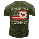 Donkey Pox The Disease Destroying America Men's Cotton Long Sleeve T-Shirt