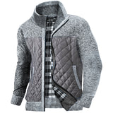Men's Outdoor Warm Fleece Stand Collar Sweater Cardigan