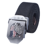 Men's Outdoor American Flag Eagle Weave Belt