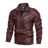 Espnman Men's Leather Motorcycle Jacket