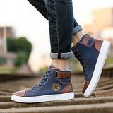 Men's Outdoor High Top Skate Shoes Casual Lace Up Comfy Ankle Boots