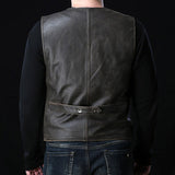Men's Antique Brown Leather Vest
