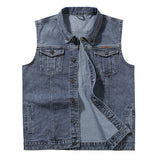 Men's Plus Size Denim Vest