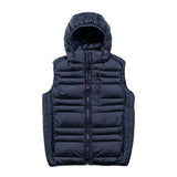 Detachable-Hooded Casual Padded Vest