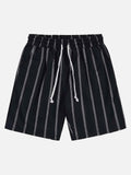 Men's Casual Basic Seekers Wrinkle-Free Beach Stripe Drawstring Shorts