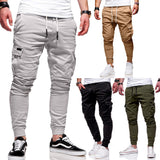 Men's Multi-Pocket Loose Straight-Leg Pants