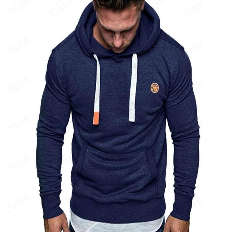 Men's Outdoor Fleece Hoodie Long Sleeve Casual Sweatshirt