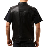 SOA Motorcycle Biker Club Leather Vest