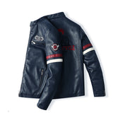 Speed Leather Jacket Motorcycle Badge Jacket