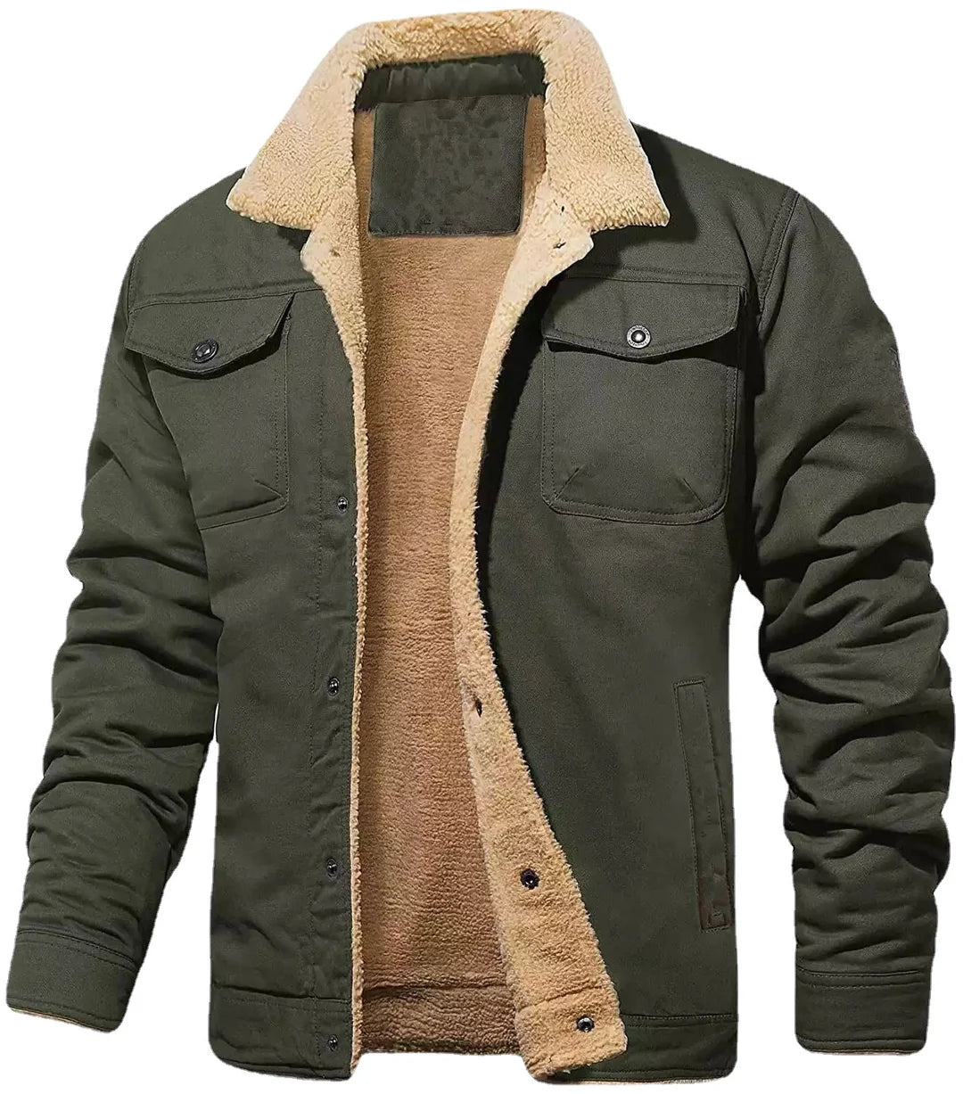 Men's Coats and Jackets Cutler Bomber Jacket Winter Outdoor Work Fluffy Jacket