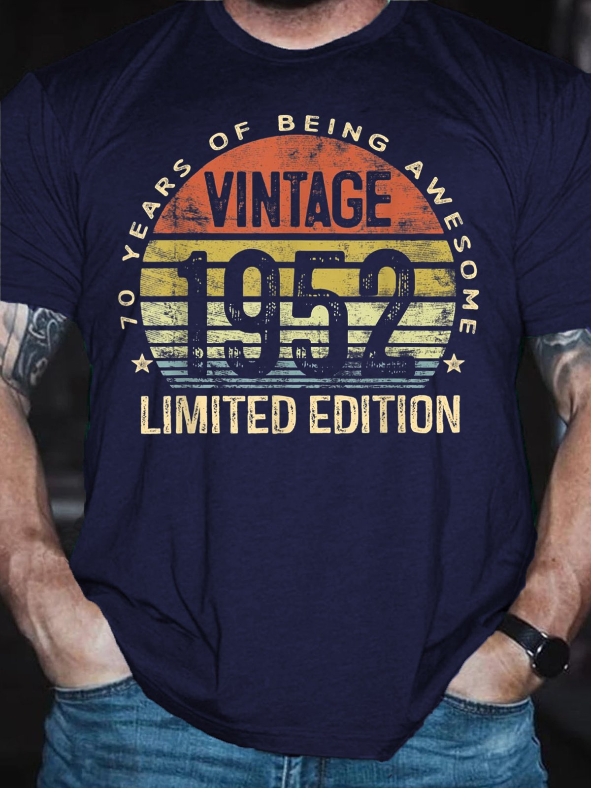 70 Year Old Gifts Vintage 1952 Limited Edition 70th Birthday Shirts & Tops