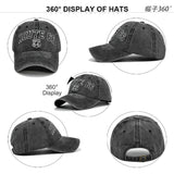 ROUTE 66 Embroidered Denim Washed Baseball Cap
