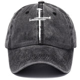 American Flag Route 66 Jesus Cross Printed Baseball Cap Washed Cotton Hat