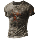 Mens Resident Evil Assassin Creed Printing Tactical Top