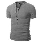 Men's Outdoor Henley Tactical Short Sleeve T-Shirt