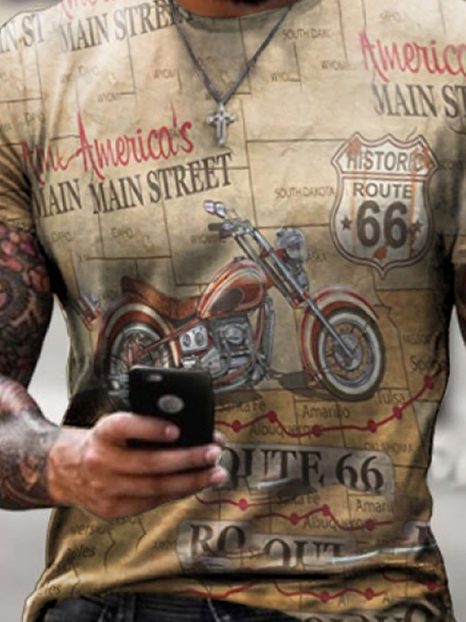 Map leisure Route 66 T-shirt