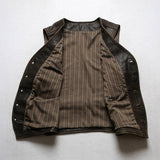 Men's Antique Brown Leather Vest