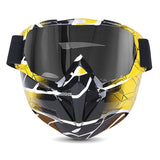 Motorcycle Goggles with Cool Detachable Face Shield