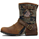 Suede Cotton Sponge Edition Ball Bottom Camouflage Martin Boots