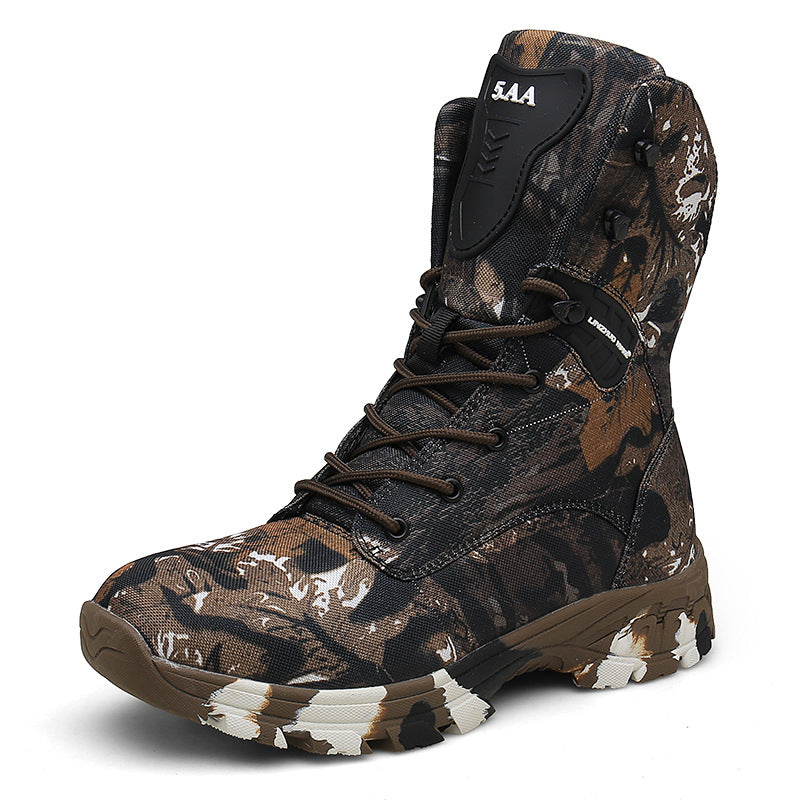 High-top Camouflage Waterproof Non-slip Tactical Boots