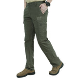 Men's Cargo Pants Hiking Pants Trousers Tactical Pants Military Summer Outdoor Ripstop Breathable Water Resistant Quick Dry Pants / Trousers Bottoms 6 Pockets Elastic Waist Black ArmyGreen Hunting
