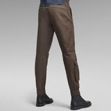 SOLID COLOR UNILATERAL POCKET CARGO PANTS