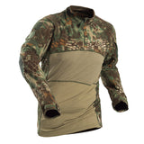 Scorpion OCP 1/4 Zip Military Combat Shirt Men's Tactical Army Assault Camo Shirt