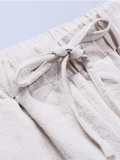 Men's Cotton Linen Elastic Waist Casual Pants
