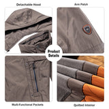 Detachable-Hooded Multi-Functional Padded Jacket(Regular&Plus Size)