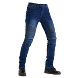 Motorcycle Riding N97 Jeans With Knee Pads - Blue