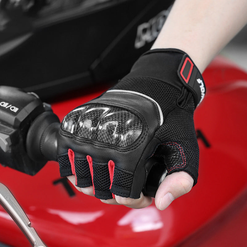Men's Fingerless Mesh Gloves
