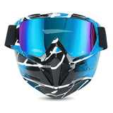 Motorcycle Goggles with Cool Detachable Face Shield