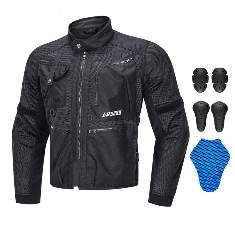Summer Mesh Moto Armored Jacket
