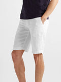 Men's Elastic Waist Cotton Casual Shorts