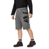 Men's Outdoor Tactical Colorblock Skull Zipper Cargo Shorts
