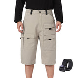 OUTDOOR POCKETS 13'' CARGO SHORTS WITH BELT