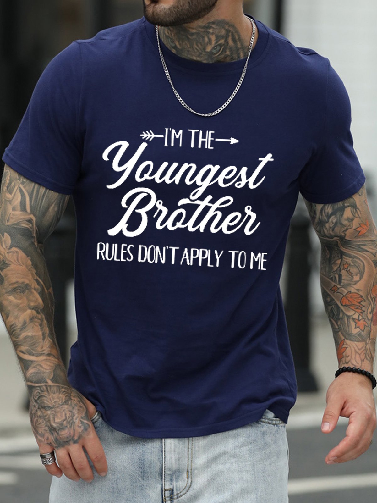 I'M The Youngest Brother Men's Shirts & Tops