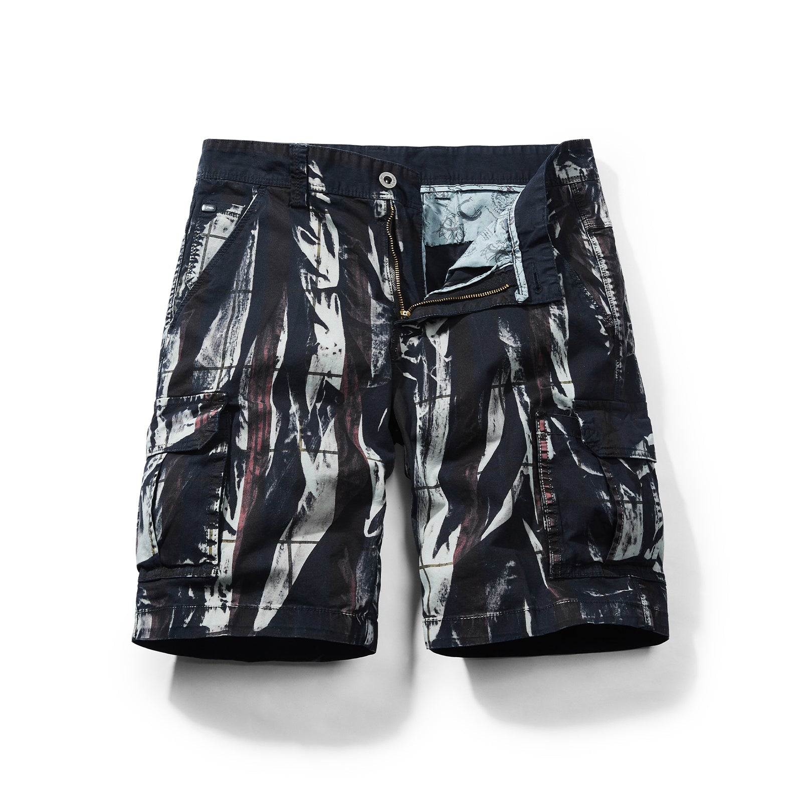 TACTICAL TIE-DYED 11'' INSEAM CARGO SHORTS
