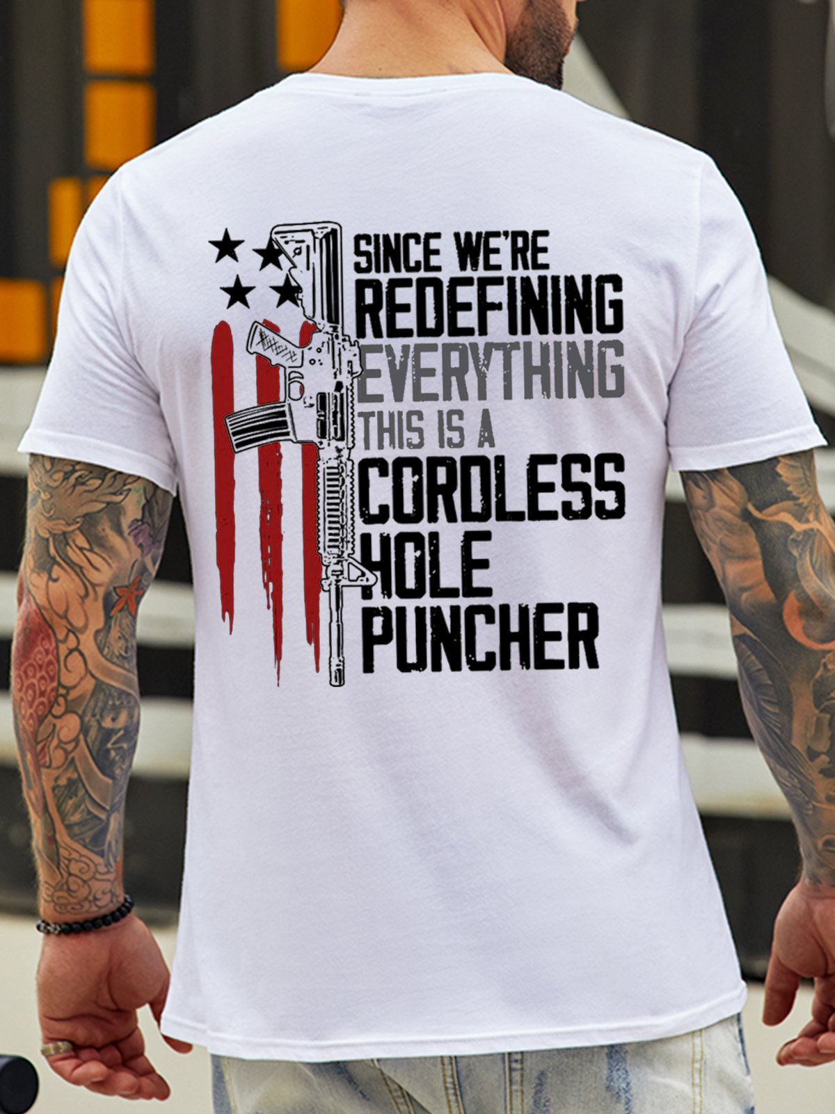 Since We Are Redefining Everything This Is A Cordless Hole Puncher Men's Shirts & Tops