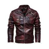 Espnman Men's Leather Jacket