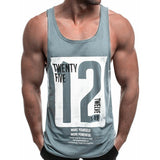 Men's Numbers Graphic Print Sports Tank Top