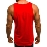 Men's Numbers Graphic Print Sports Tank Top