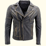 Slim Fit Cowhide Leather Jacket