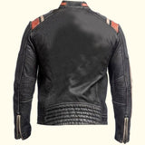 James Men's Vintage Motorcycle Leather Jacket