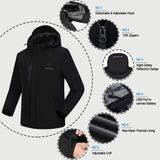 Men's Heated Jacket 5V with Detachable Hood