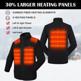 Zipper up Heated Fleece Jacket for Men 7.4V
