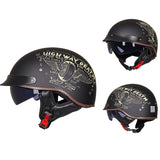 Highway Death Half Face Motorcycle Helmet